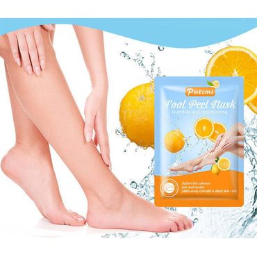 Putimi Orange Exfoliating Foot Mask 1 Pair /38g - Karout Online -Karout Online Shopping In lebanon - Karout Express Delivery