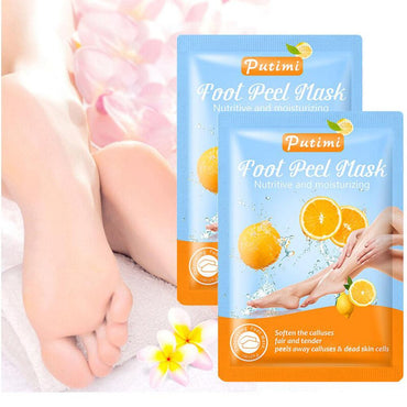 Putimi Orange Exfoliating Foot Mask 1 Pair /38g - Karout Online -Karout Online Shopping In lebanon - Karout Express Delivery