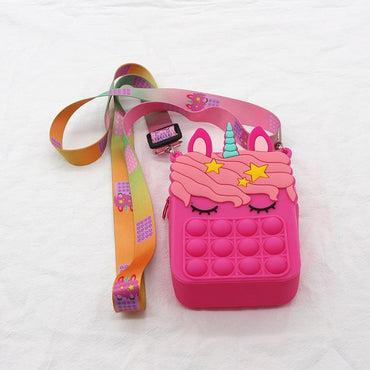 Small Pop It Fidget Unicorn Bag / 22FK130