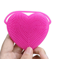 Heart Shape Silicone Double Sided Facial Cleansing Brush - Karout Online -Karout Online Shopping In lebanon - Karout Express Delivery