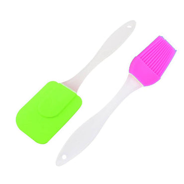 Silicone Spatula and Brush Set ( 2 Pcs) - Karout Online -Karout Online Shopping In lebanon - Karout Express Delivery
