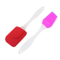 Silicone Spatula and Brush Set ( 2 Pcs) - Karout Online -Karout Online Shopping In lebanon - Karout Express Delivery