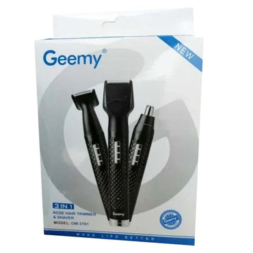 Geemy 3in1 Nose Hair Trimmer & shaver GM3161 / KC-28 - Karout Online -Karout Online Shopping In lebanon - Karout Express Delivery
