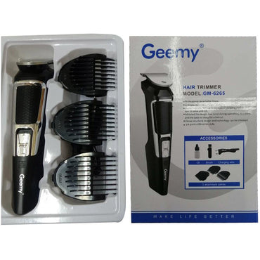 Geemy GM-6265 Rechargable Adjustable Hair & Beard Trimmer / KC-13 - Karout Online -Karout Online Shopping In lebanon - Karout Express Delivery