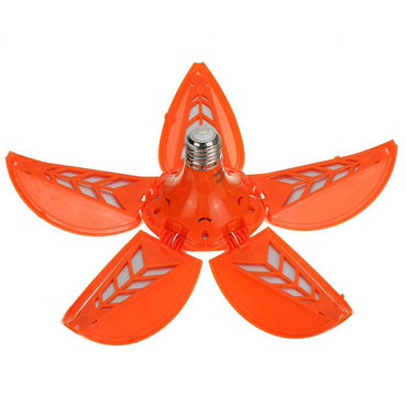 Portable Deformable 5 Leaf Led Lotus Lamp 50W - White - Karout Online -Karout Online Shopping In lebanon - Karout Express Delivery