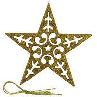 Christmas Glitter Star Tree Decoration (2 Pcs) - Karout Online -Karout Online Shopping In lebanon - Karout Express Delivery