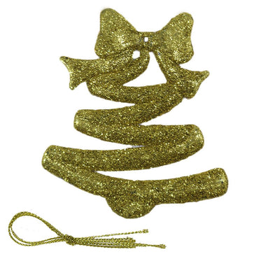 Christmas Glitter Tree Decoration (2 Pcs) - Karout Online -Karout Online Shopping In lebanon - Karout Express Delivery