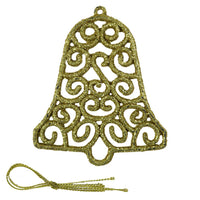 Christmas Glitter Bell Tree Decoration (2 Pcs) - Karout Online -Karout Online Shopping In lebanon - Karout Express Delivery
