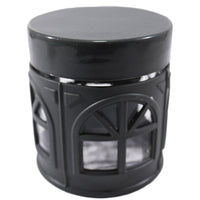 Glass Jar with Plastic House Shape Cover - Karout Online -Karout Online Shopping In lebanon - Karout Express Delivery