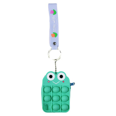 Small Pop It fidgets Keychain Bag with Faces PO-03 / TS-13 - Karout Online -Karout Online Shopping In lebanon - Karout Express Delivery