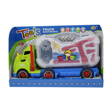 Self Assembling Truck With Projection Music - Karout Online -Karout Online Shopping In lebanon - Karout Express Delivery