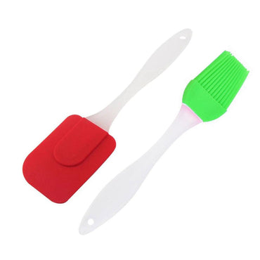 Silicone Spatula and Brush Set ( 2 Pcs) - Karout Online -Karout Online Shopping In lebanon - Karout Express Delivery