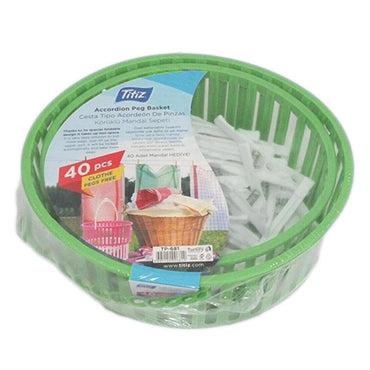 Titiz Plastik Accordion Peg Basket - Karout Online -Karout Online Shopping In lebanon - Karout Express Delivery