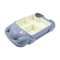 8 Compartment Car Food Plate with Bowl - Karout Online -Karout Online Shopping In lebanon - Karout Express Delivery