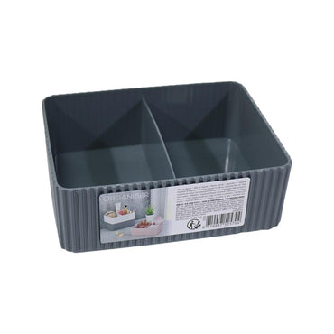 Lova Plastic Two Compartment Stackable Organizer / 030 - Karout Online -Karout Online Shopping In lebanon - Karout Express Delivery
