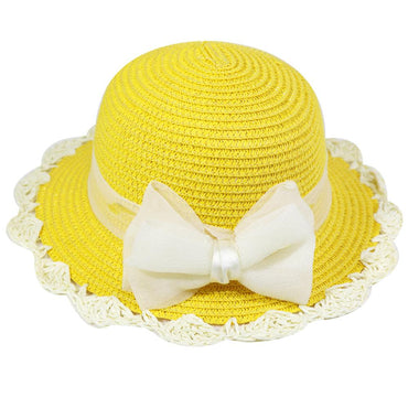 Straw Papion Designed Hat - Karout Online -Karout Online Shopping In lebanon - Karout Express Delivery