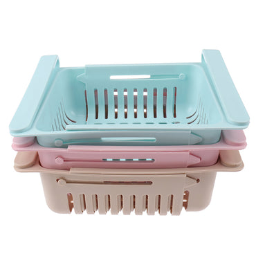 Refrigerator Storage Basket Pull-Out Refrigerator Storage Box Multifunctional Household Storage Tool / 222732