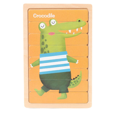 Wooden Puzzle Pattern Block Classification and Stacking Toys