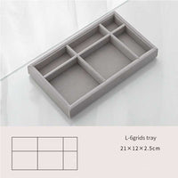 Handmade DIY Jewelry Box Drawer Storage Organizer Soft Velvet Jewelry Tray /6920233842205