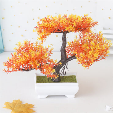 **(NET)**Artificial Plants Bonsai Small Tree Pot Plant Flowers Table Decoration Decor / 22FK174