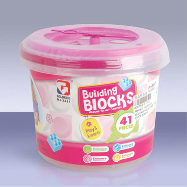 41PCS BLOCKS, 2 ASST,PVC BOX.