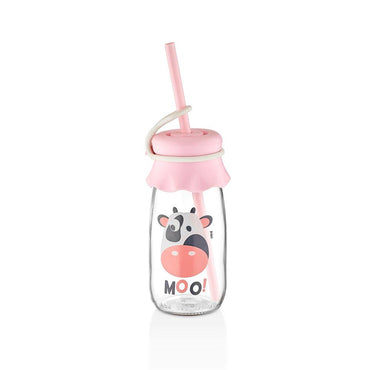 Hane Milkie Milk Bottle 250cc with Straw - Karout Online -Karout Online Shopping In lebanon - Karout Express Delivery