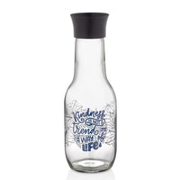 Hane Black Leaf Decorated Carafe 1000cc - Karout Online -Karout Online Shopping In lebanon - Karout Express Delivery