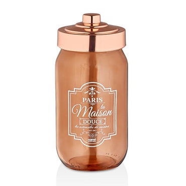 Hane Paris Rosegold Storage Jar 1000cc - Karout Online -Karout Online Shopping In lebanon - Karout Express Delivery