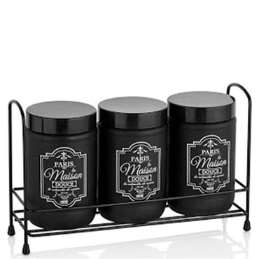 Hane Paris Spice Jar Set 3 pcs / HN-2505 - Karout Online -Karout Online Shopping In lebanon - Karout Express Delivery