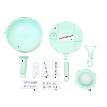 **(NET)**Multifunctional Chopper Cutter Kitchen Grater Steel Blade Knife Kitchen Tool  / 22FK166