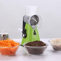 Manual Tabletop Drum Grater, 3 in 1 Rotary Shredder Slicer Grinder - CY-806 - Karout Online -Karout Online Shopping In lebanon - Karout Express Delivery