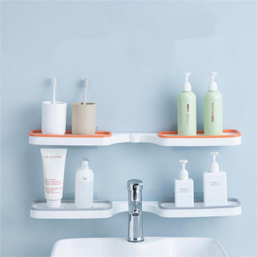 **NET**Bathroom Corner Punch-Free Rack Shampoo Storage Rack Holder with Suction Cup / 891231