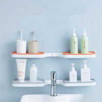 **NET**Bathroom Corner Punch-Free Rack Shampoo Storage Rack Holder with Suction Cup / 891231