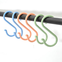 **NET**Multi-purpose Kitchen Plastic Hanging Hook S Shape Closet Organizer Handbag Holder 4 pcs