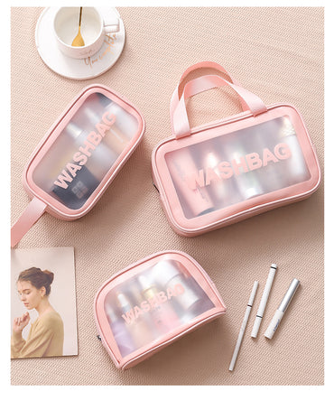 **(NET)**Multifunction Portable Pu Frosted Waterproof Cosmetic Bag / KC22-239 / KC23-210 / 842113