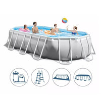 Intex 26796 Tube-Shaped Oval Above Ground Pool 503x274x122cm - Karout Online -Karout Online Shopping In lebanon - Karout Express Delivery