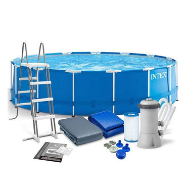 Intex Pool Pool 457 x 122 cm 28242 Frame Pool Set Rondo, Blue - Karout Online -Karout Online Shopping In lebanon - Karout Express Delivery