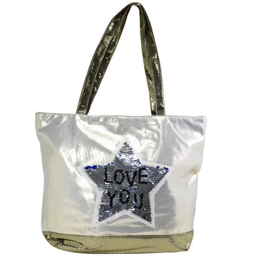 Glitter Beach Bag Gold Summer