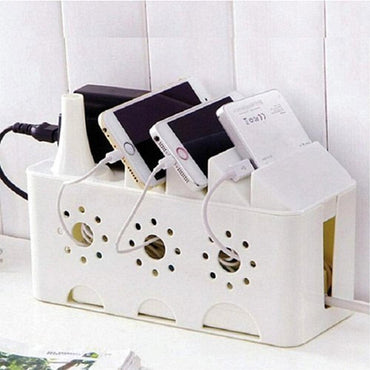 Multi-Functional Wire Box Plastic Storage, Cable Manager Organizer - Karout Online -Karout Online Shopping In lebanon - Karout Express Delivery