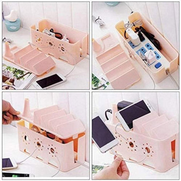 Multi-Functional Wire Box Plastic Storage, Cable Manager Organizer - Karout Online -Karout Online Shopping In lebanon - Karout Express Delivery