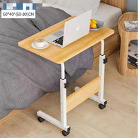 Foldable Table Adjustable Laptop Stand With Wheels / KC-137 - Karout Online -Karout Online Shopping In lebanon - Karout Express Delivery