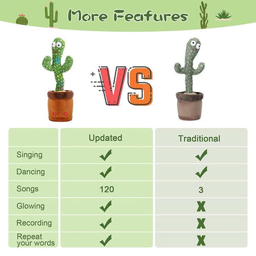 Portable Twisted Music Song Dance Cactus (NET) - Karout Online -Karout Online Shopping In lebanon - Karout Express Delivery