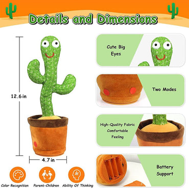 Portable Twisted Music Song Dance Cactus (NET) - Karout Online -Karout Online Shopping In lebanon - Karout Express Delivery