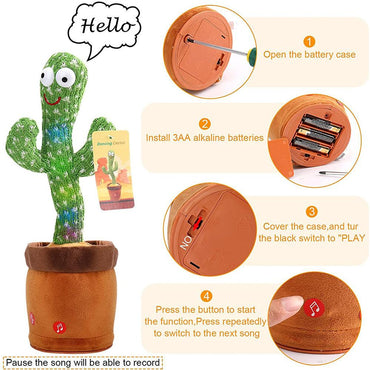 Portable Twisted Music Song Dance Cactus (NET) - Karout Online -Karout Online Shopping In lebanon - Karout Express Delivery