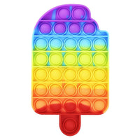 Shop Online Ice Cream Rainbow Color Pop it Fidget Toy / KC-277 - Karout Online Shopping In lebanon