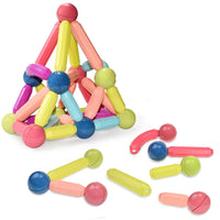 (Net) Magnetic Sticks Toy Set 64 Pcs / KM-12 / 5648 / KL087 / FD64 / 066038