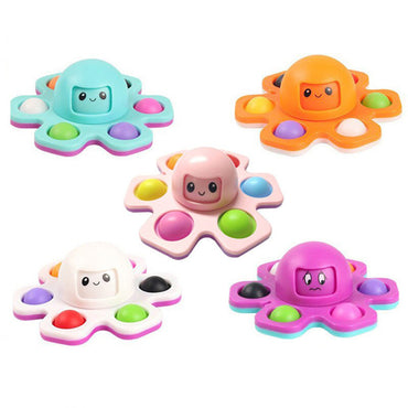 Spinner Pop Face Changing Octopus Fidget Toy