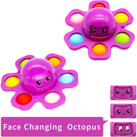 Spinner Pop Face Changing Octopus Fidget Toy