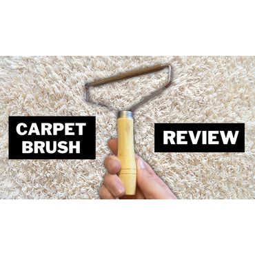 Portable Metal Lint Remover Roller Shaver For Pet Hair ,Carpet, Scraper with Wooden Handle / 6952636852116
