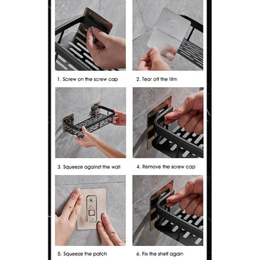 **NET**Bathroom Storage Rack Bathroom Shelves Space Aluminum / 6978000223016 / 802139